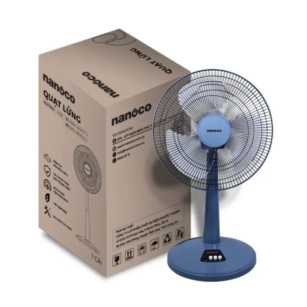 Quạt lửng Nanoco NLF1623BE
