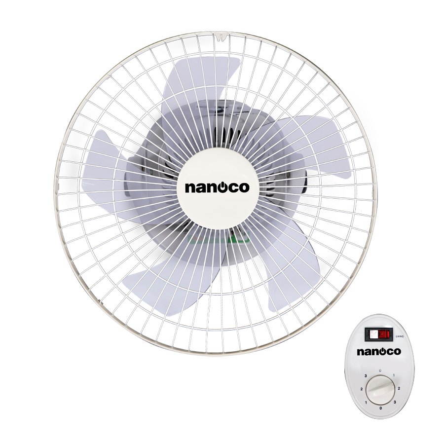 Quạt đảo cơ 5 cánh Nanoco model NOF1609 màu trắng