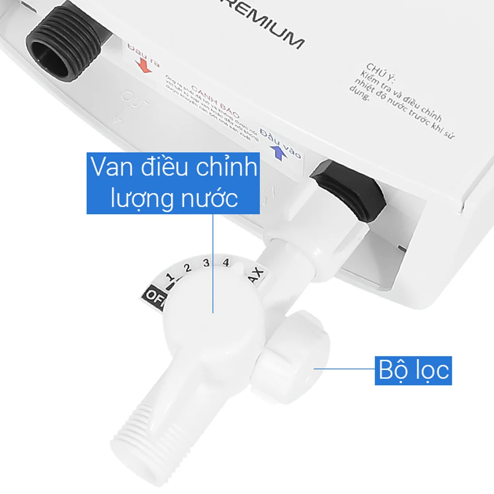 Máy nước nóng trực tiếp không bơm PREMIUM4.5 Ariston