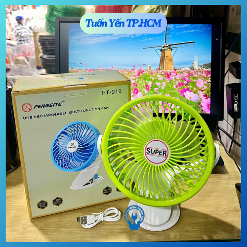 QUẠT KẸP TÍCH ĐIỆN ĐA NĂNG FT-910
