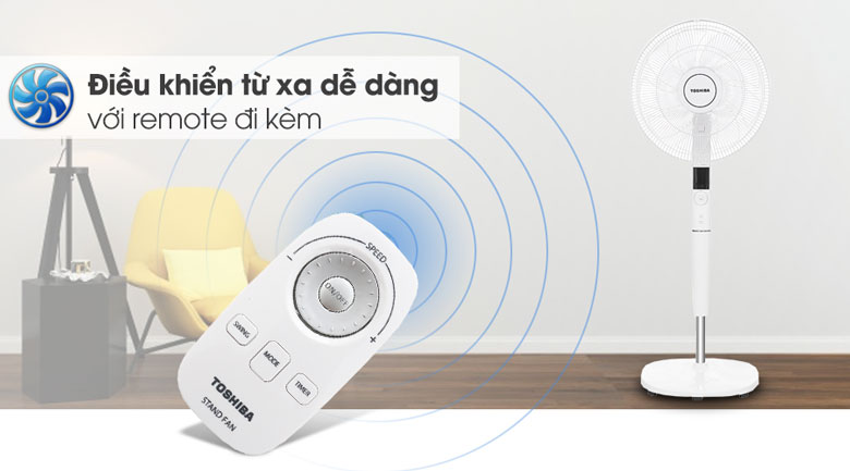 Quạt đứng Toshiba 9 cánh F-LSD30(W)VN 30W