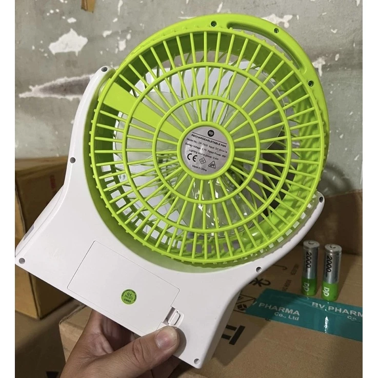QUẠT SẠC SIÊU MÁT DP 7605 - 3 TỐC ĐỘ GIÓ - ĐÈN LED