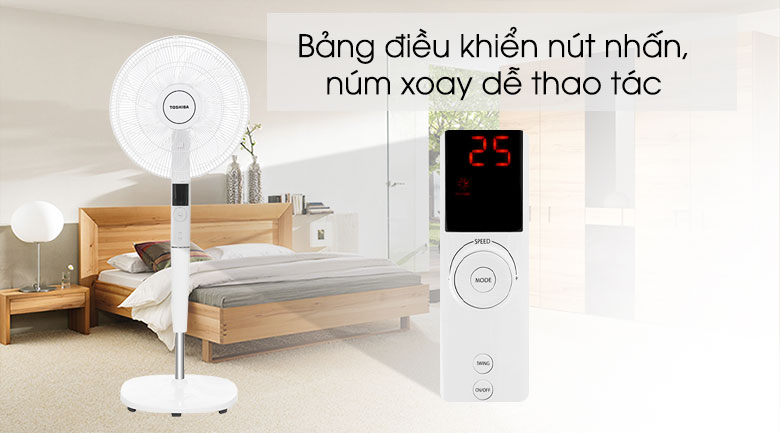 Quạt đứng Toshiba 9 cánh F-LSD30(W)VN 30W