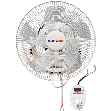 Quạt đảo cơ 5 cánh Nanoco model NOF1609 màu trắng