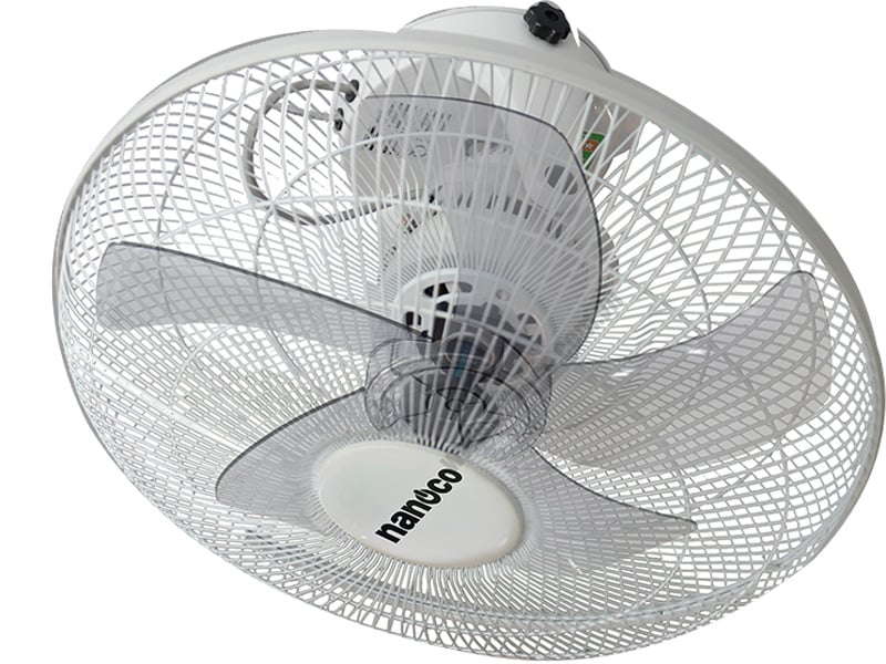 Quạt đảo cơ 5 cánh Nanoco model NOF1609 màu trắng