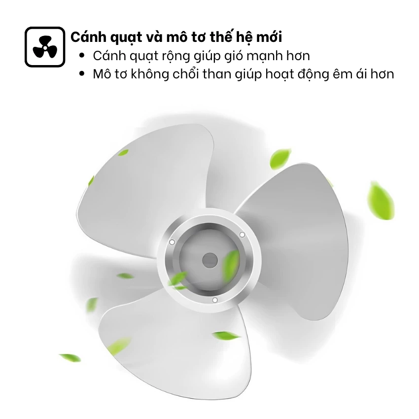 Quạt sạc điện DP-7636 sang trọng