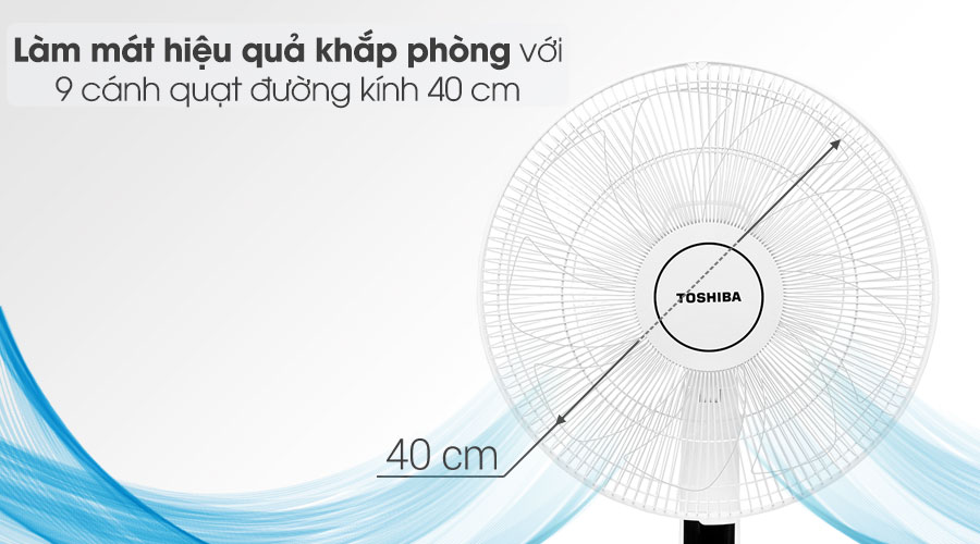 Quạt đứng Toshiba 9 cánh F-LSD30(W)VN 30W