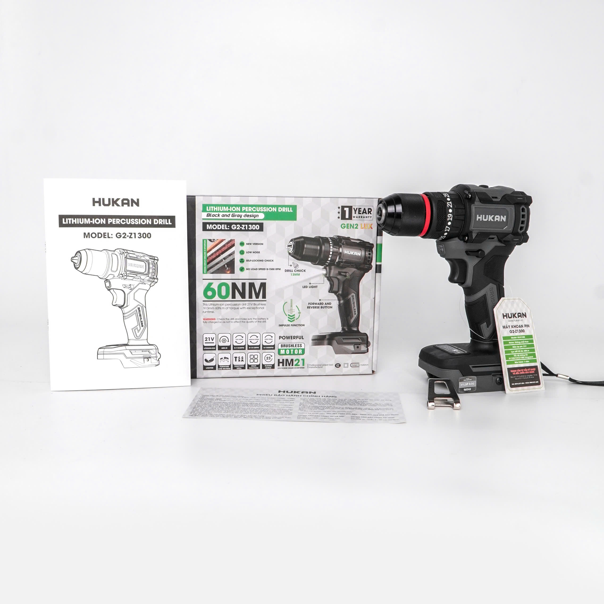 Thân máy khoan pin 13mm (GEN2 LUX) Body G2-Z1300