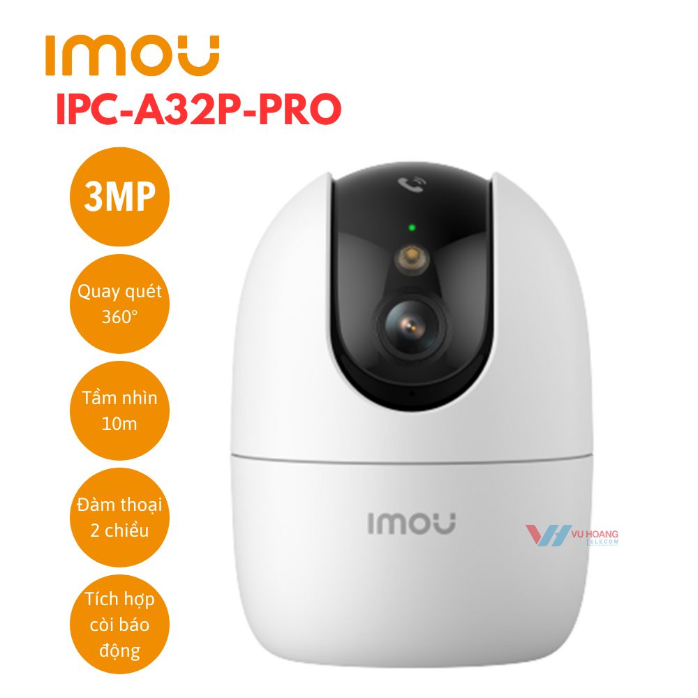 Camera Wifi quay quét 3MP IMOU IPC-A32P-PRO (Ranger 2 Pro)