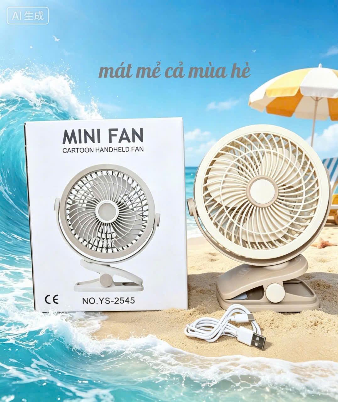 QUẠT KẸP TÍCH ĐIỆN ĐA NĂNG YS-2545