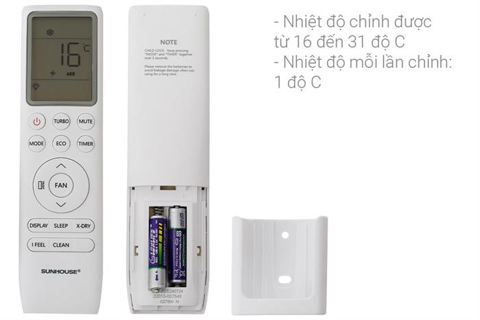 Máy lạnh Sunhouse Inverter 1.5 HP SHR-AW12IC650