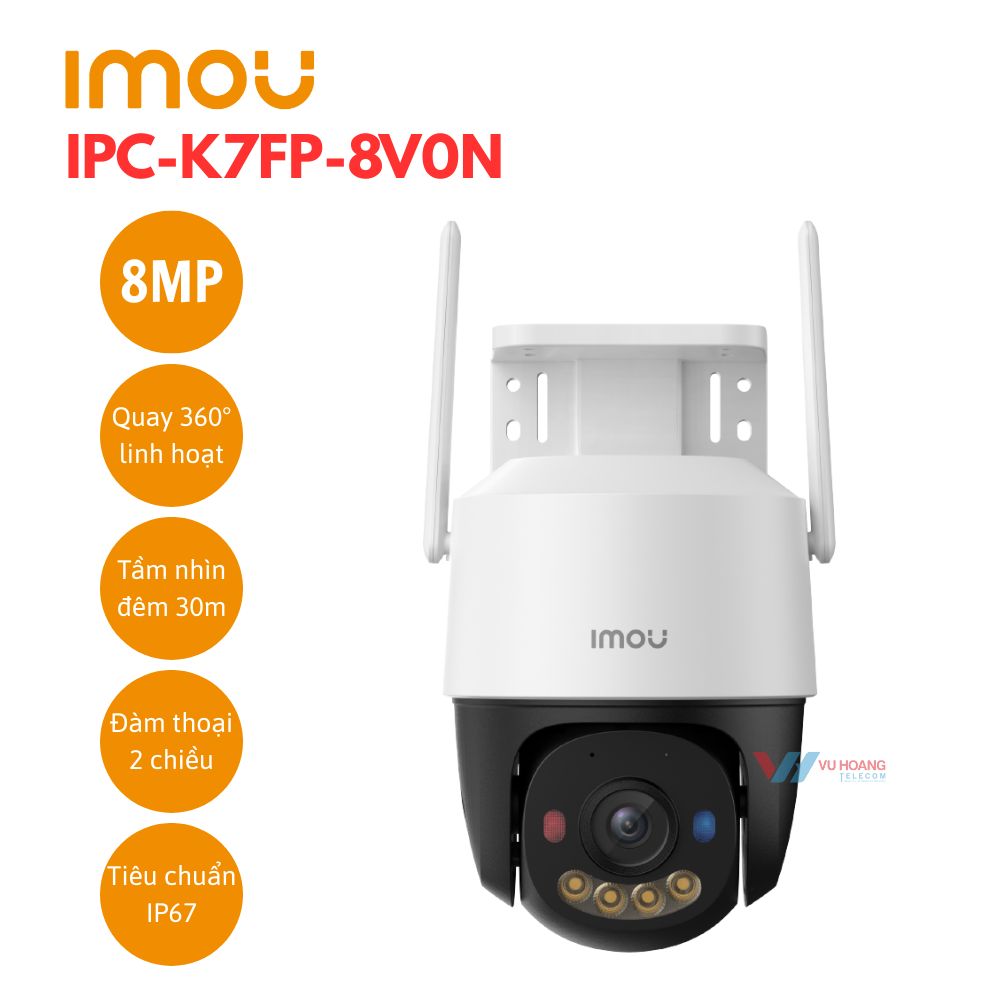 Camera Wifi PT Cruiser SC 8MP IMOU IPC-K7FP-8V0N