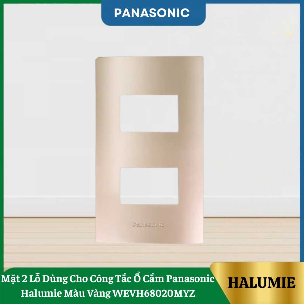 Mặt che Panasonic WEVH68020MYZ dùng cho 2 thiết bị màu vàng ánh kim