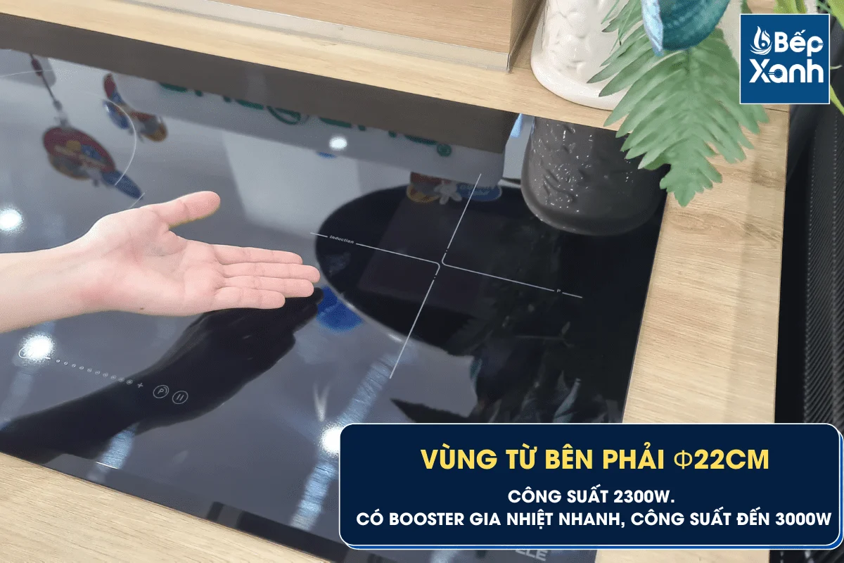 Bếp từ kết hợp điện 2 vùng nấu Hafele HC-M772D