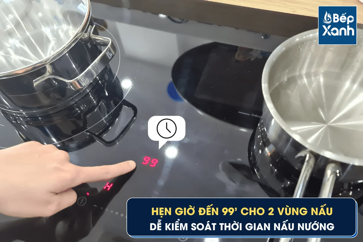 Bếp từ kết hợp điện 2 vùng nấu Hafele HC-M772D