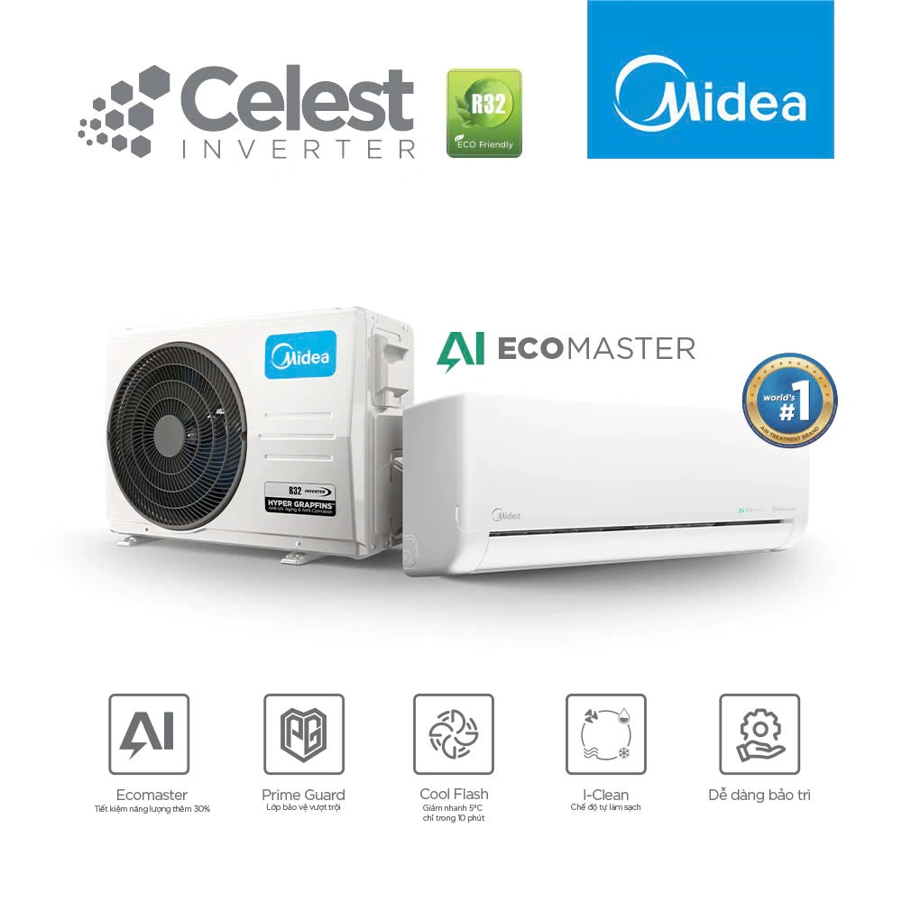 Điều hòa Midea 18000BTU 1 chiều MSCE-19CRFN8