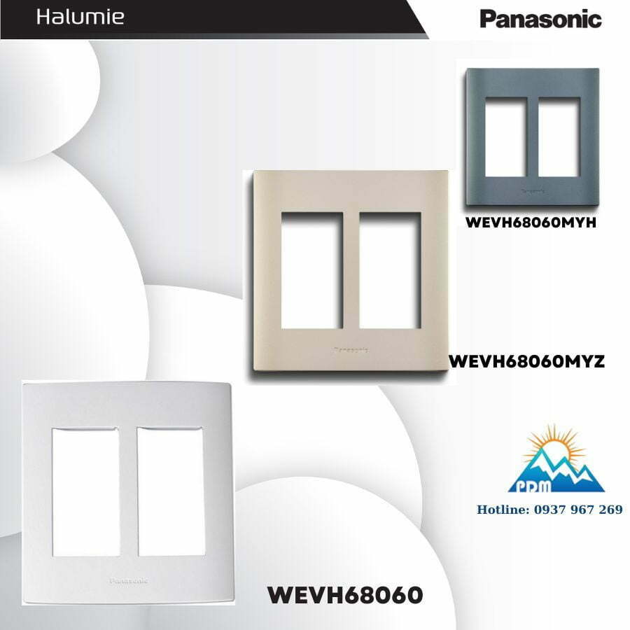 Mặt công tắc dùng cho 6 thiết bị Panasonic WEVH68060MYZ