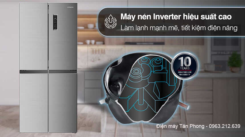 Tủ lạnh Hitachi Multidoor 422L inverter 2026 (HR4N7462DSXVN)
