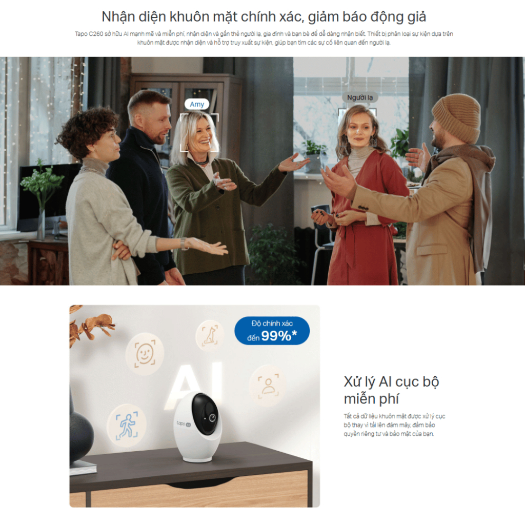 Camera IP 360 độ 8MP TP-Link Tapo C260