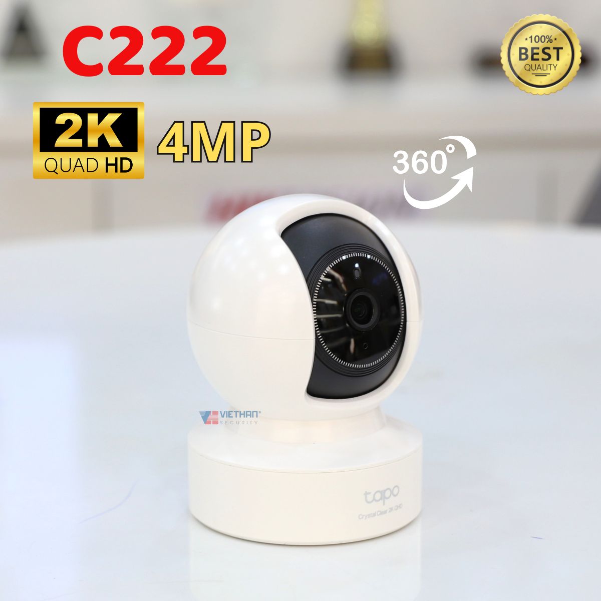 Camera IP Wi-Fi TP-Link Tapo C222 2K 4MP Quay 360 độ