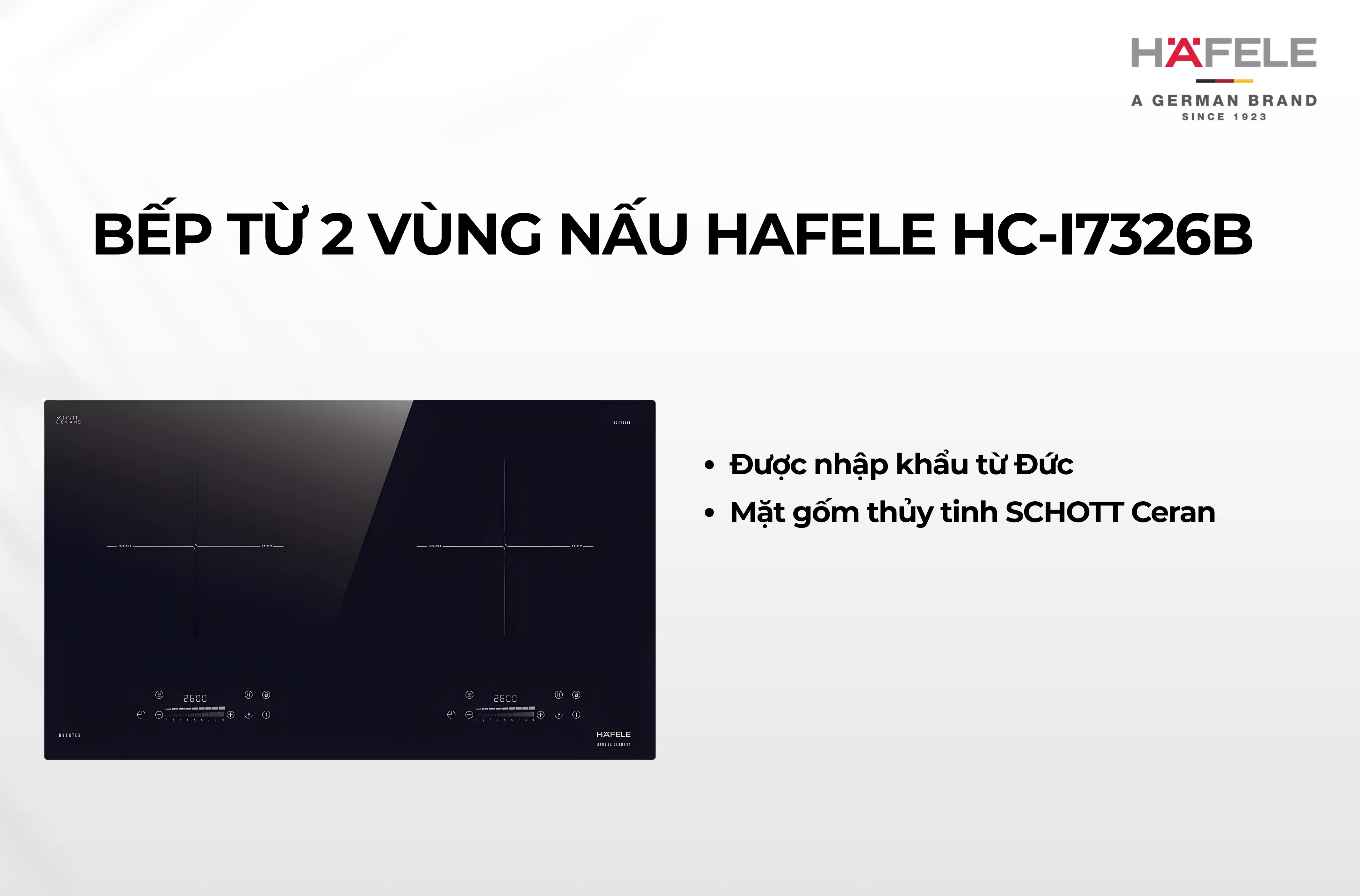 Bếp từ 2 vùng nấu Hafele HC-I7326B