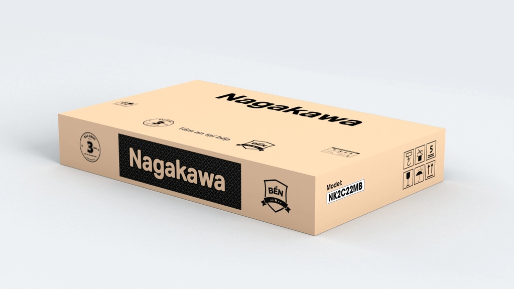 Bếp từ đôi Nagakawa UltraSlim NK2C22MB