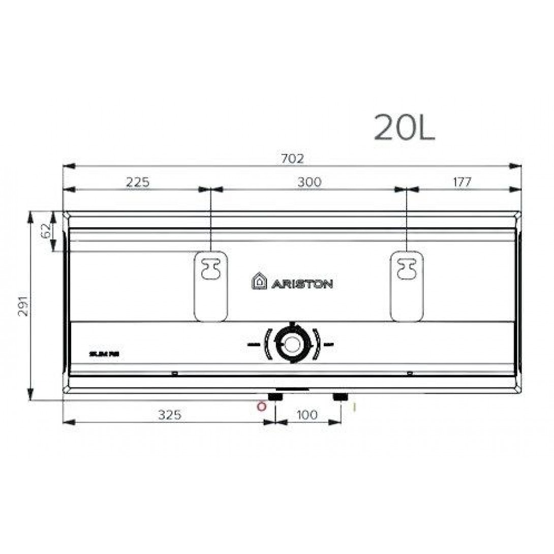 SL3-20RS Máy tắm gián tiếp Slim 20L Ariston