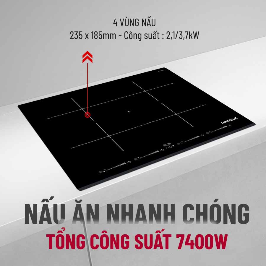 Bếp Từ Đa Vùng Nấu HC-IF60D Hafele 536.01.911