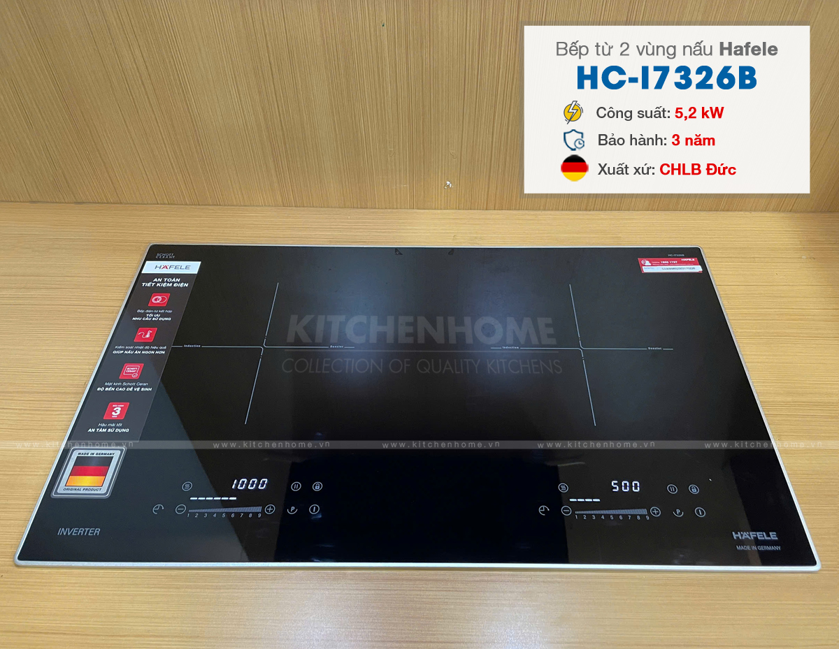 Bếp từ 2 vùng nấu Hafele HC-I7326B