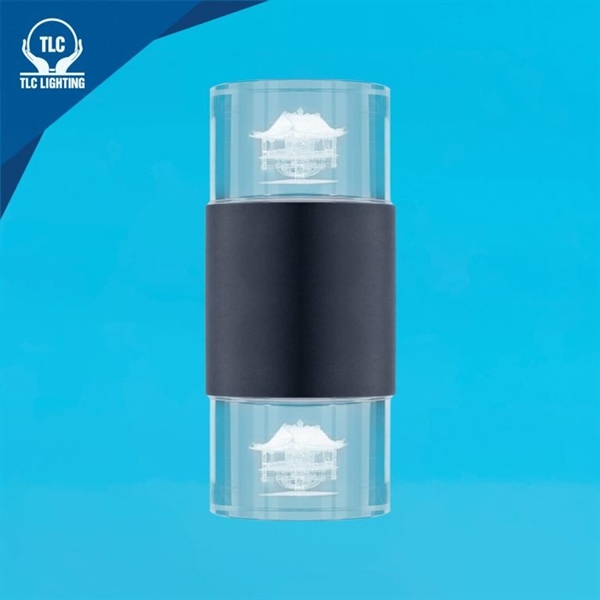 Đèn trang trí 2 đầu họa tiết chùa một cột 14w thân đen AS vàng TLC