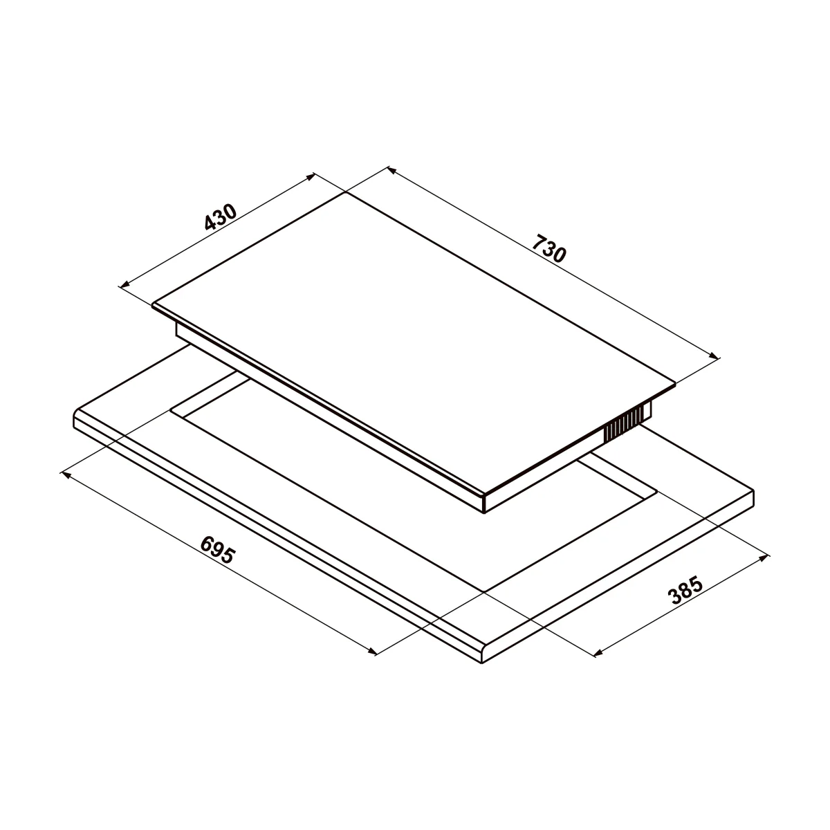 Bếp từ 2 vùng nấu Hafele HC-I7326B