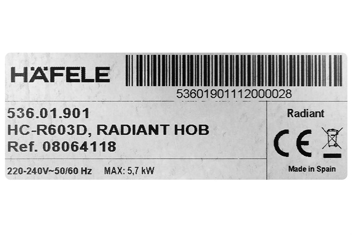 Bếp điện 3 vùng nấu Hafele HC-R603D