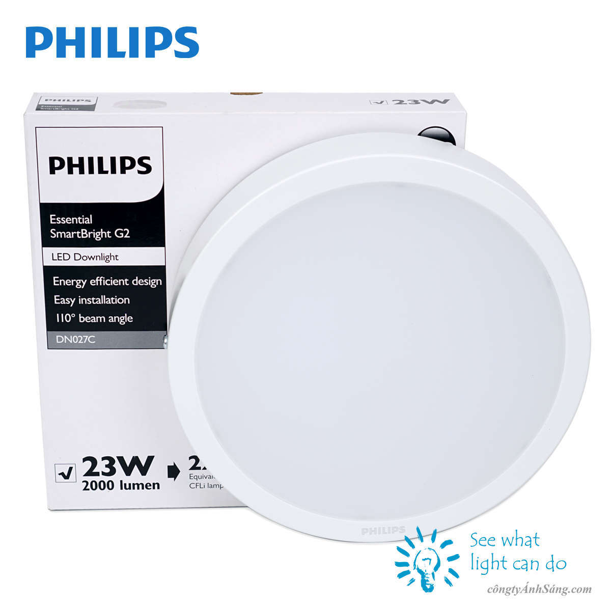 Đèn led ốp trần 23W DN027C LED20 D225 Philips