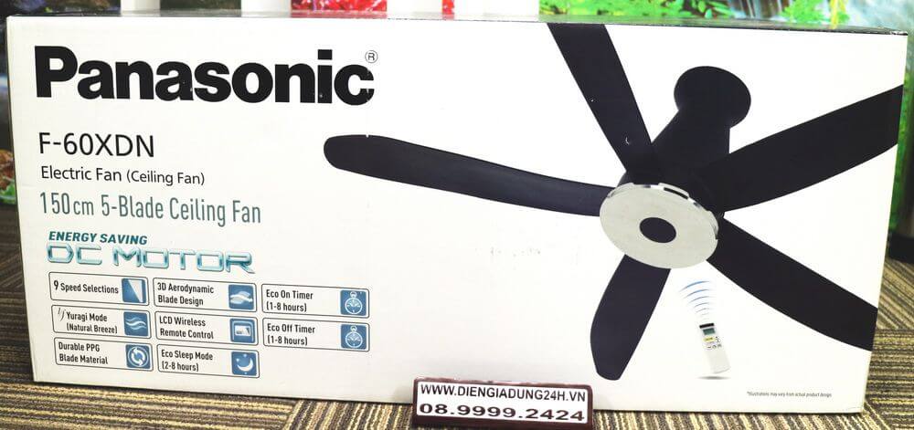 Quạt trần Panasonic 5 cánh F-60XDN 37W
