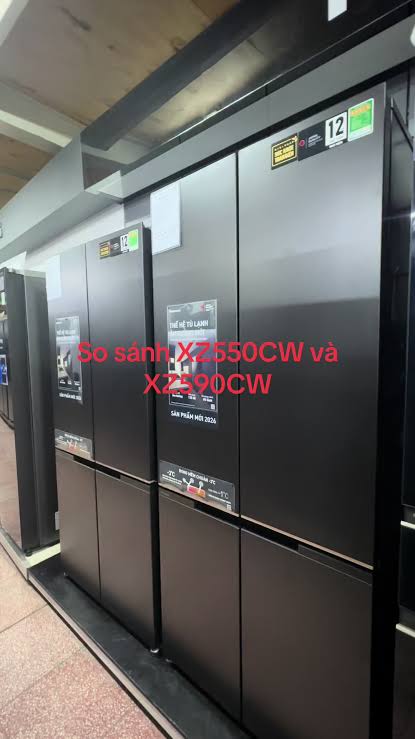 Tủ lạnh Panasonic Inverter 487 lít Multi Door NR-XZ550CWKV