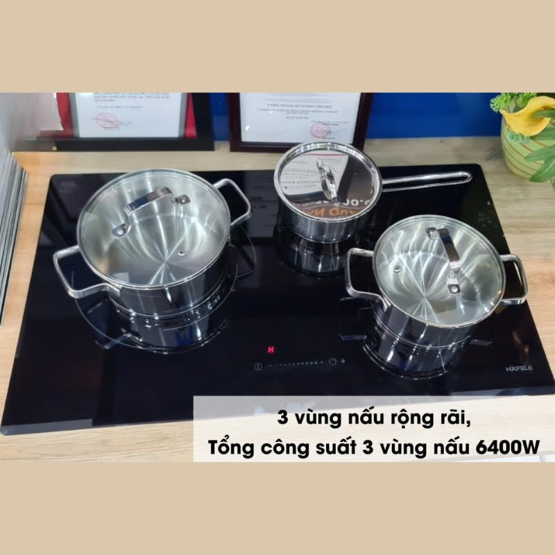 Bếp từ kết hợp điện 3 vùng nấu Hafele HC-M773D