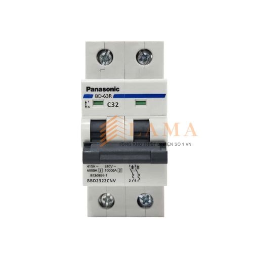 Cầu dao tự động 2 tép MCB 2P 32A Panasonic BBD2322CNV