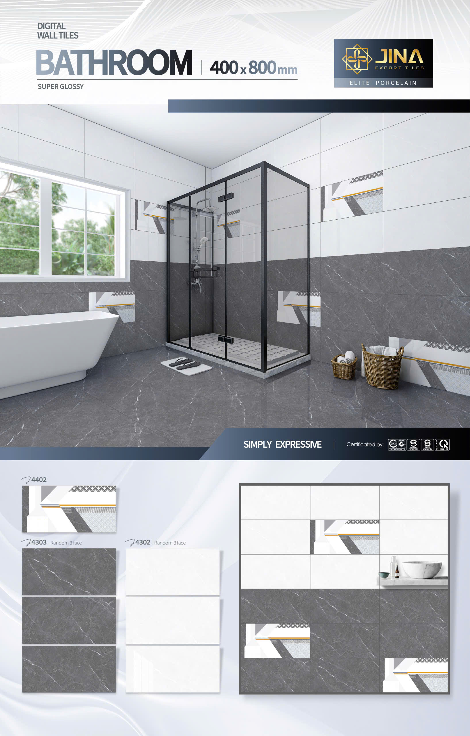 Gạch Ốp JINA 4402 400mmx800mm