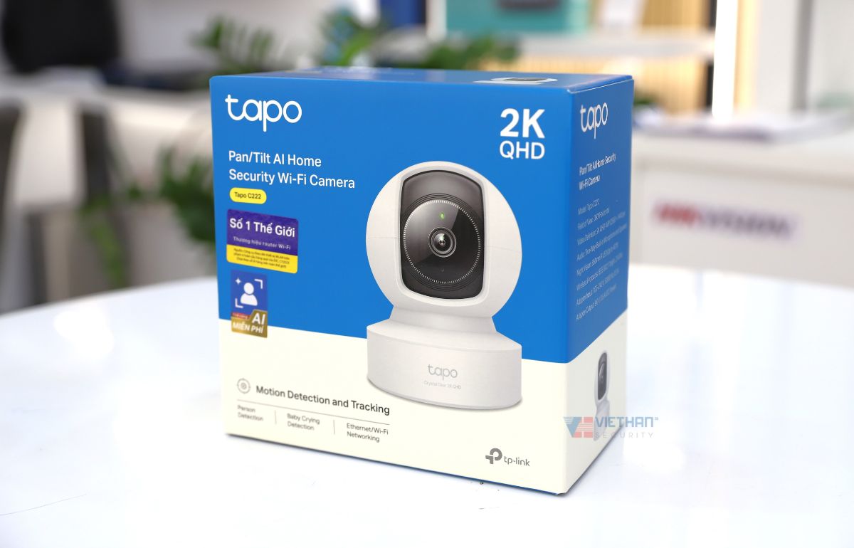 Camera IP Wi-Fi TP-Link Tapo C222 2K 4MP Quay 360 độ
