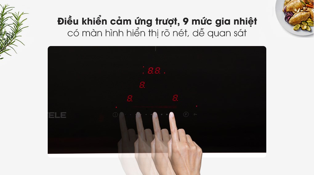 Bếp từ 3 vùng nấu lắp âm Hafele HC-I773D (536.01.905)