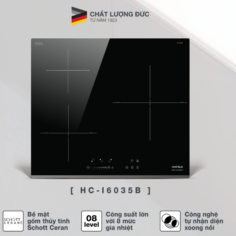 Bếp từ 3 vùng nấu Hafele HC-I6035B