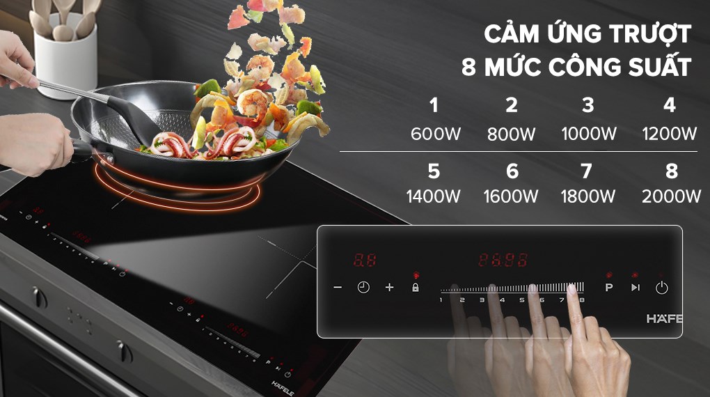 Bếp từ đôi âm Hafele HC-I2732A (536.61.726) 4400W