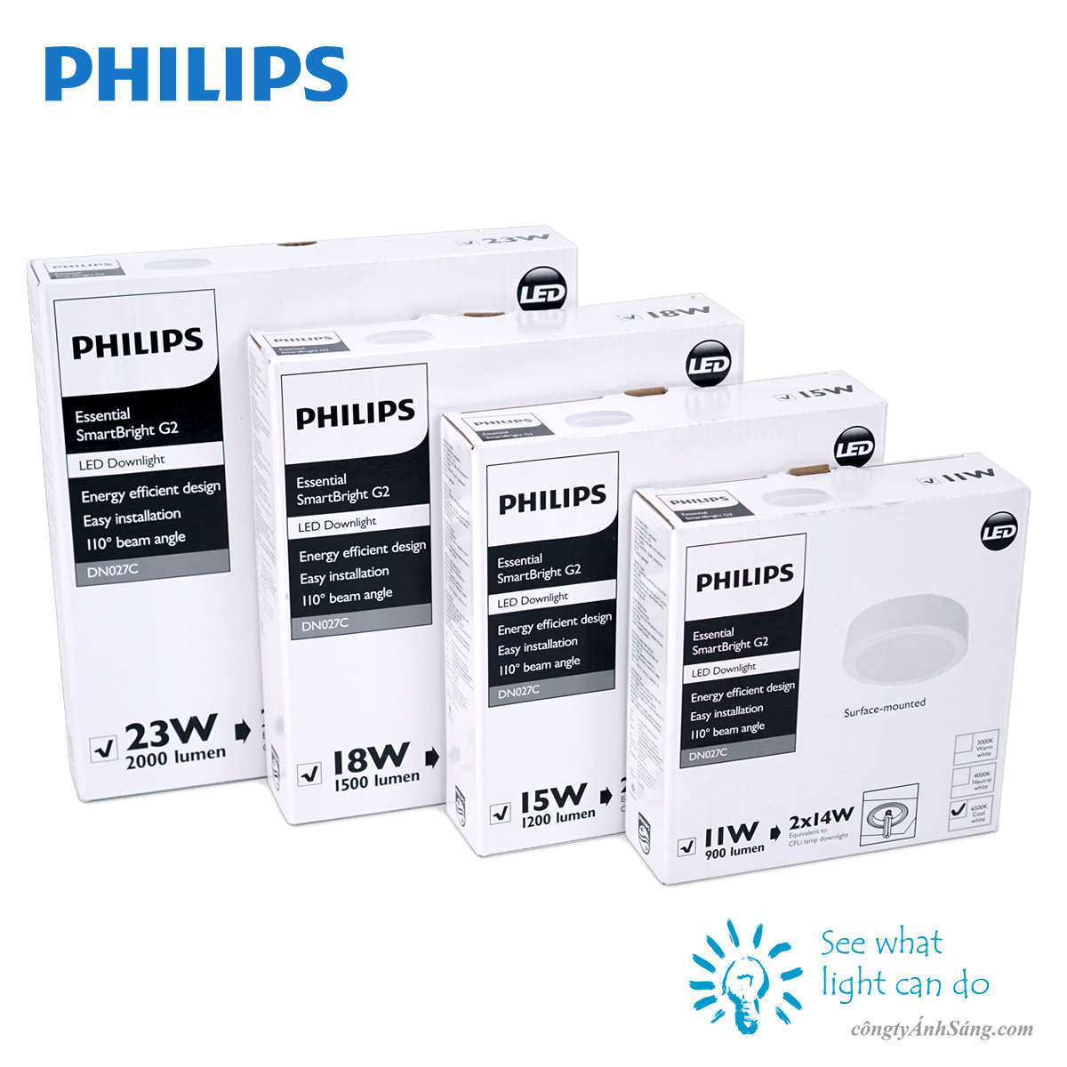 Đèn led ốp trần 23W DN027C LED20 D225 Philips