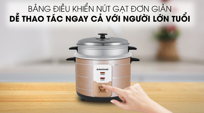 Nồi cơm nắp rời Sunhouse 1.8 lít SHD8125