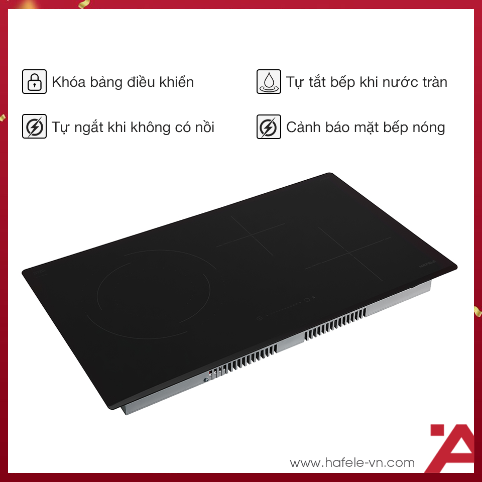 Bếp từ kết hợp điện 3 vùng nấu Hafele HC-M773D