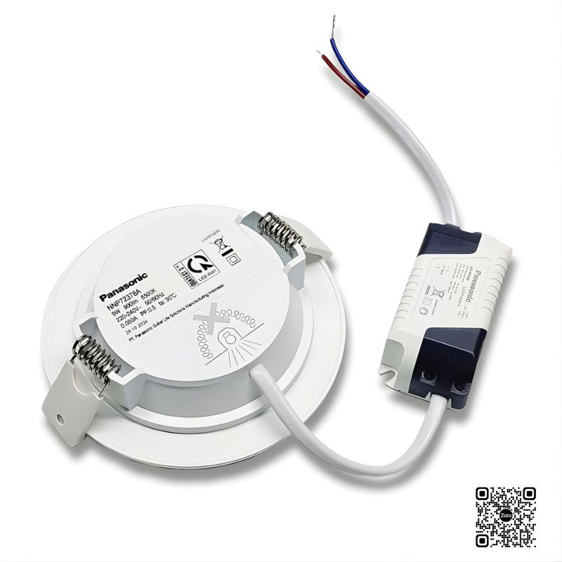 Đèn âm trần Panasonic NNP72378A Neo Slim 2G tròn 9W Ø90mm