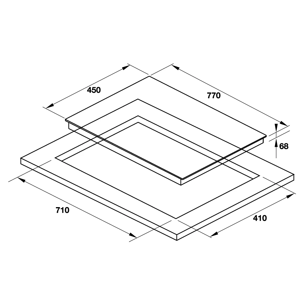 Bếp từ kết hợp điện 2 vùng nấu Hafele HC-M772D