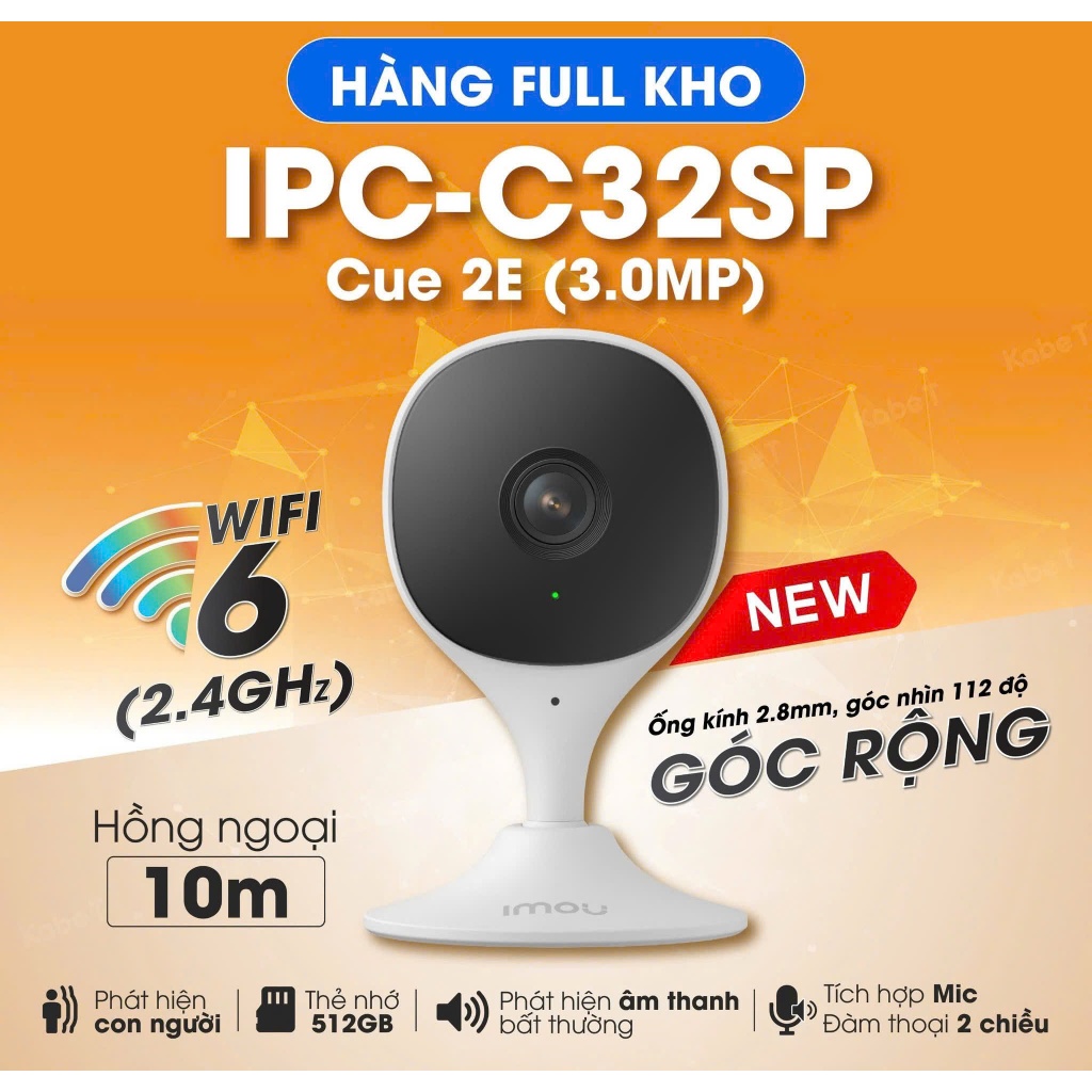 Camera Wifi trong nhà IMOU Cue C32SP 3MP