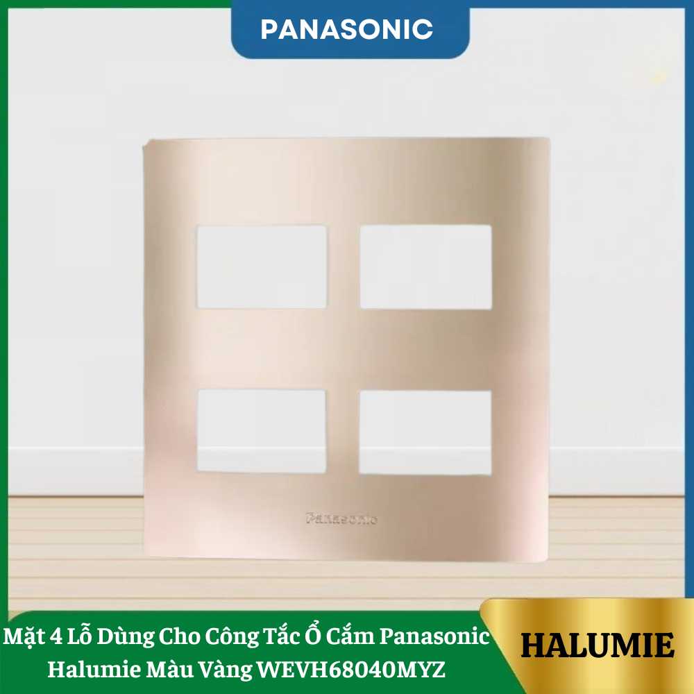 Mặt công tắc dùng cho 4 thiết bị Panasonic WEVH68040MYZ