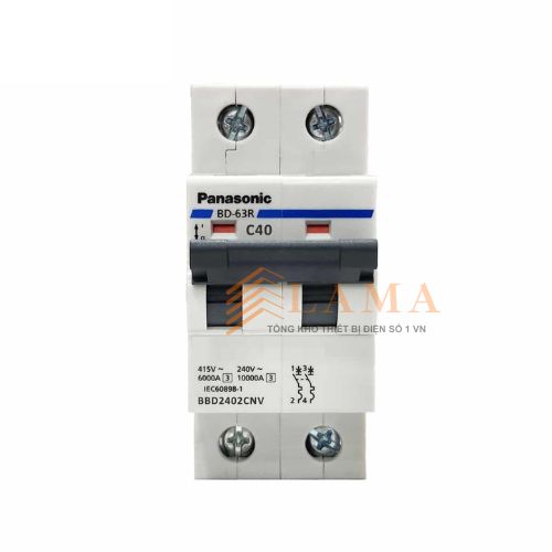 Cầu dao tự động 2 tép MCB 2P 40A Panasonic BBD2402CNV